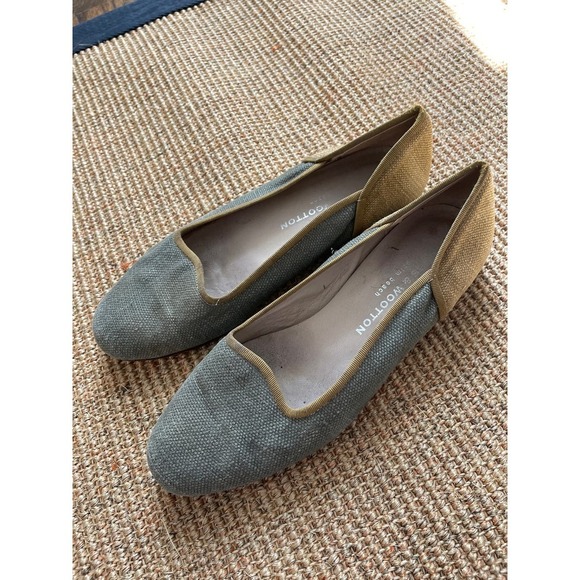 Stubbs & Wootton Linen Slippers - US W7.5 - Picture 1 of 6